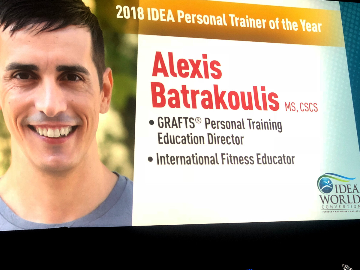 Alexis Batrakoulis - GRAFTS Personal Training Education Director - 2018 IDEA Personal Trainer of the Year - photo 2