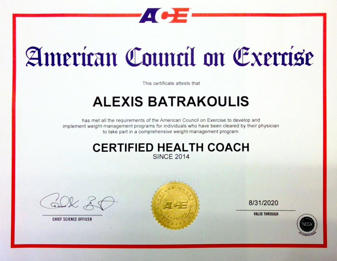 Πιστοποίηση ACE Health Coach Πιστοποίηση ACE Health Coach