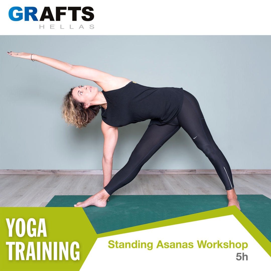 Grafts Hellas poster - Standing Asanas yoga workshop