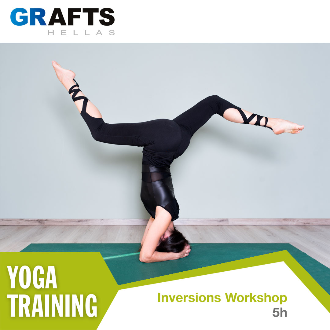 Grafts Hellas poster - Inversions yoga workshop