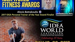 Υποψήφιος για τον τίτλο "2017 Personal Trainer of the Year" στον Παγκόσμιο ετήσιο διαγωνισμό της IDEA, o υπεύθυνος του Τομέα Personal Training Αλέξης Μπατρακούλης