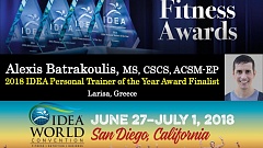 Alexis Batrakoulis, the GRAFTS Personal Training Education Director, nominated for the IDEA Personal Trainer of the Year Award for 2nd consecutive year!